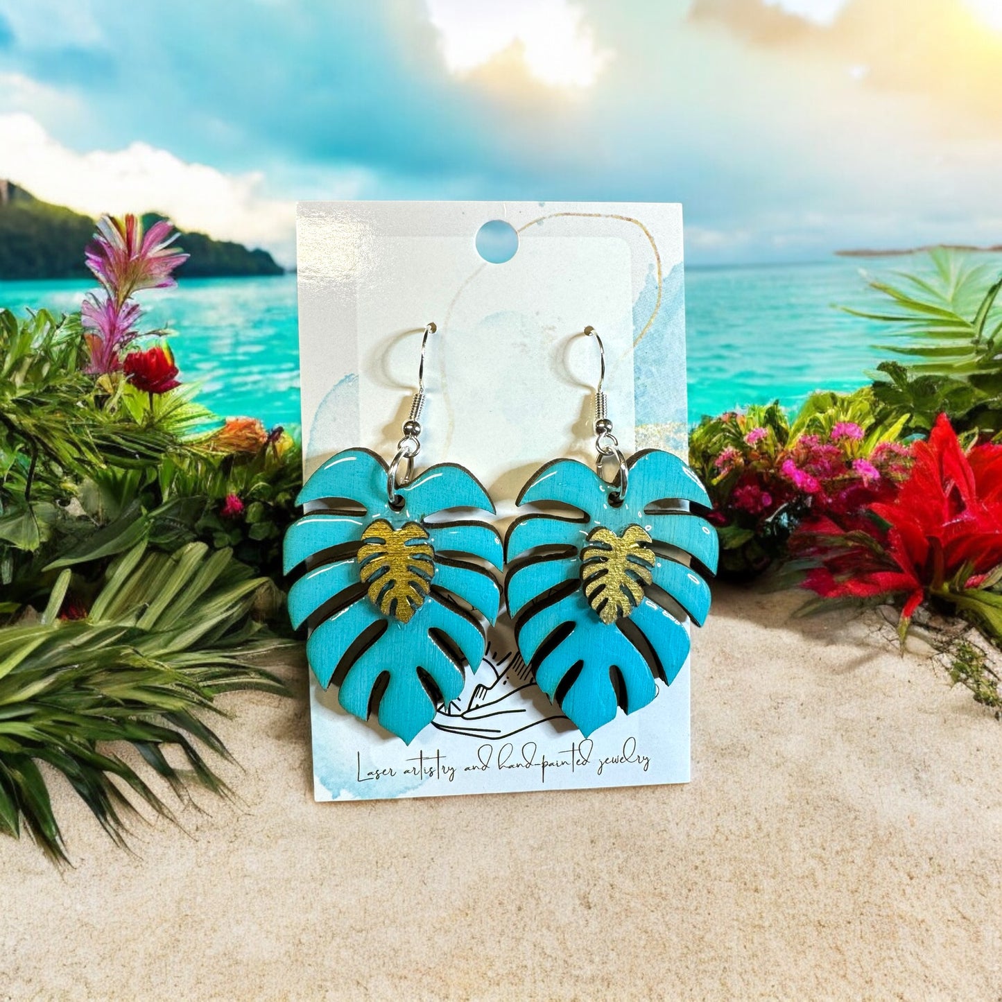 Palm Leaf Earrings