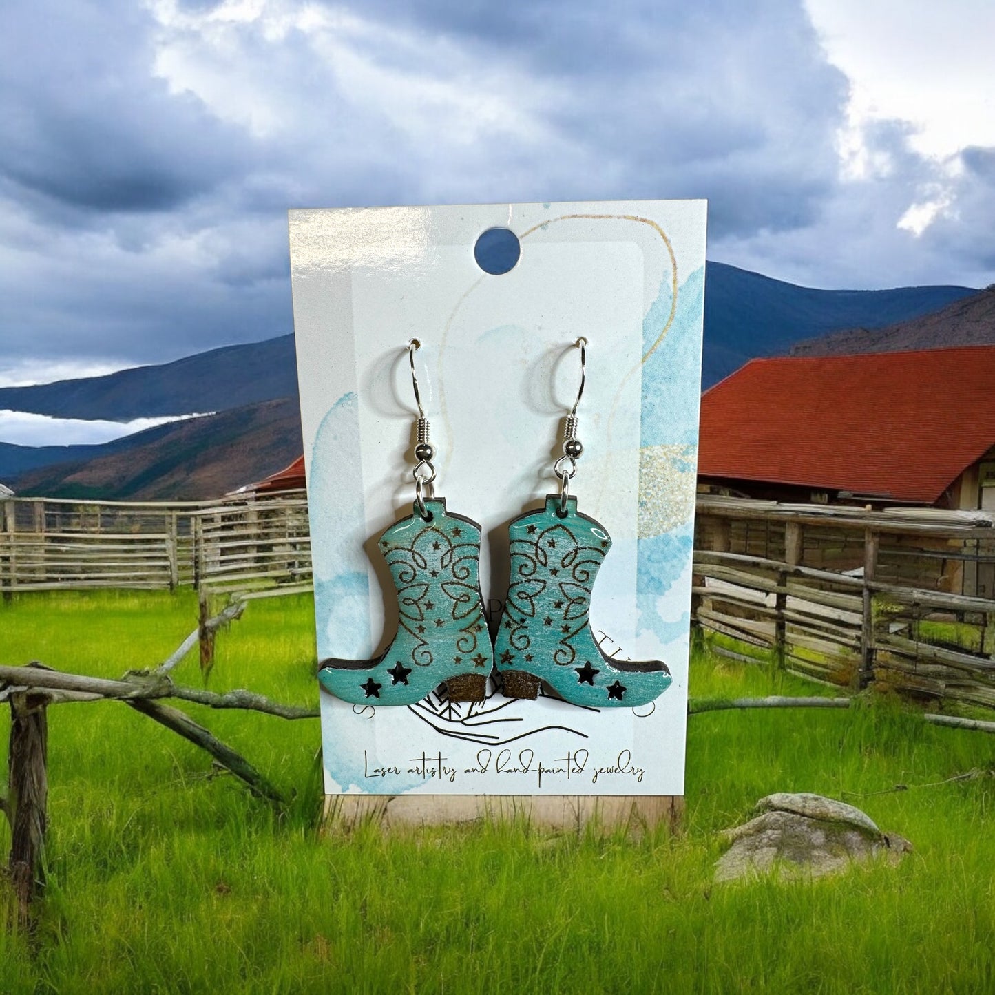 Cowboy Boots Earrings