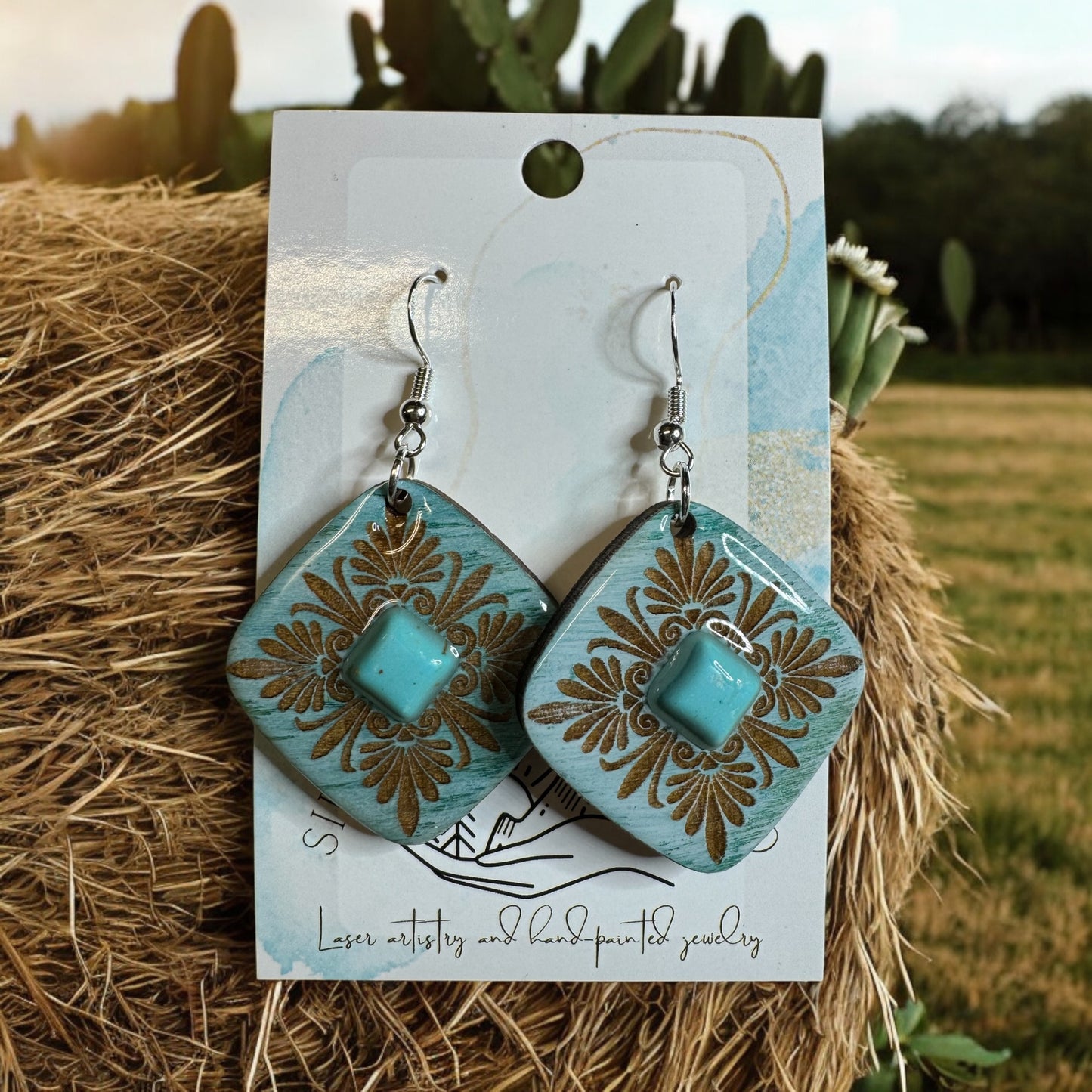 Flourish Turquoise Earrings