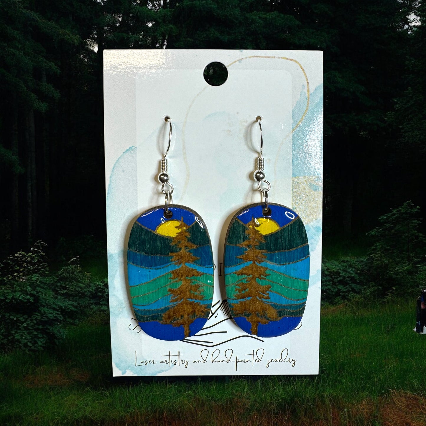 Stained Glass Inspired Pines
