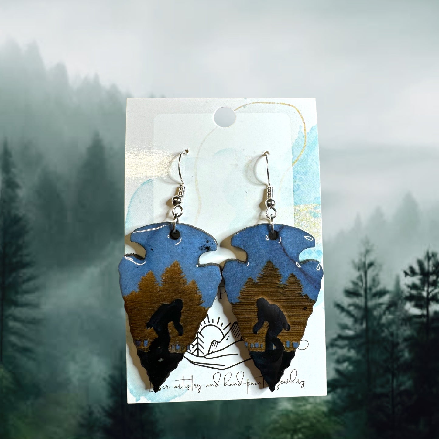 Bigfoot Arrowhead Earrings