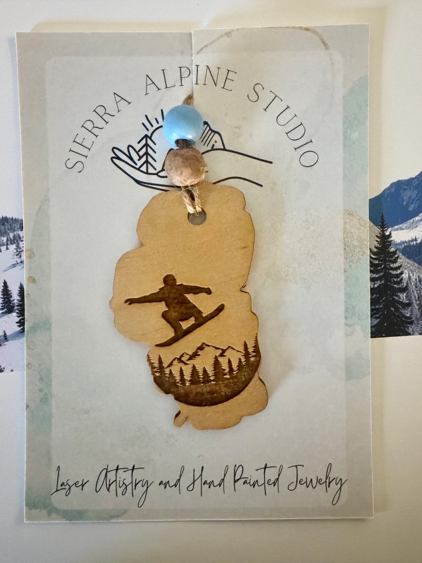 Snowboard Tahoe Ornament