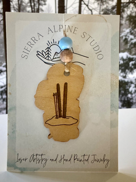 Tahoe Ski Ornament