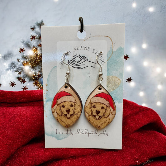 Petite Santa Dog Dangle